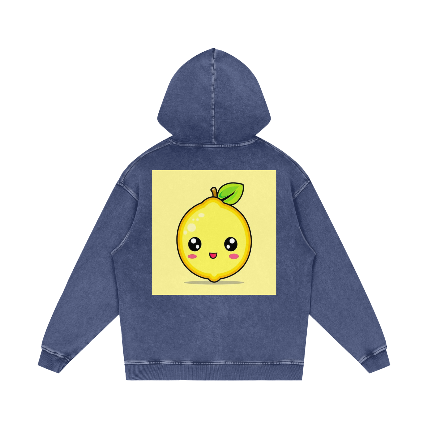 Snow Washed Loose Cotton Hoodie