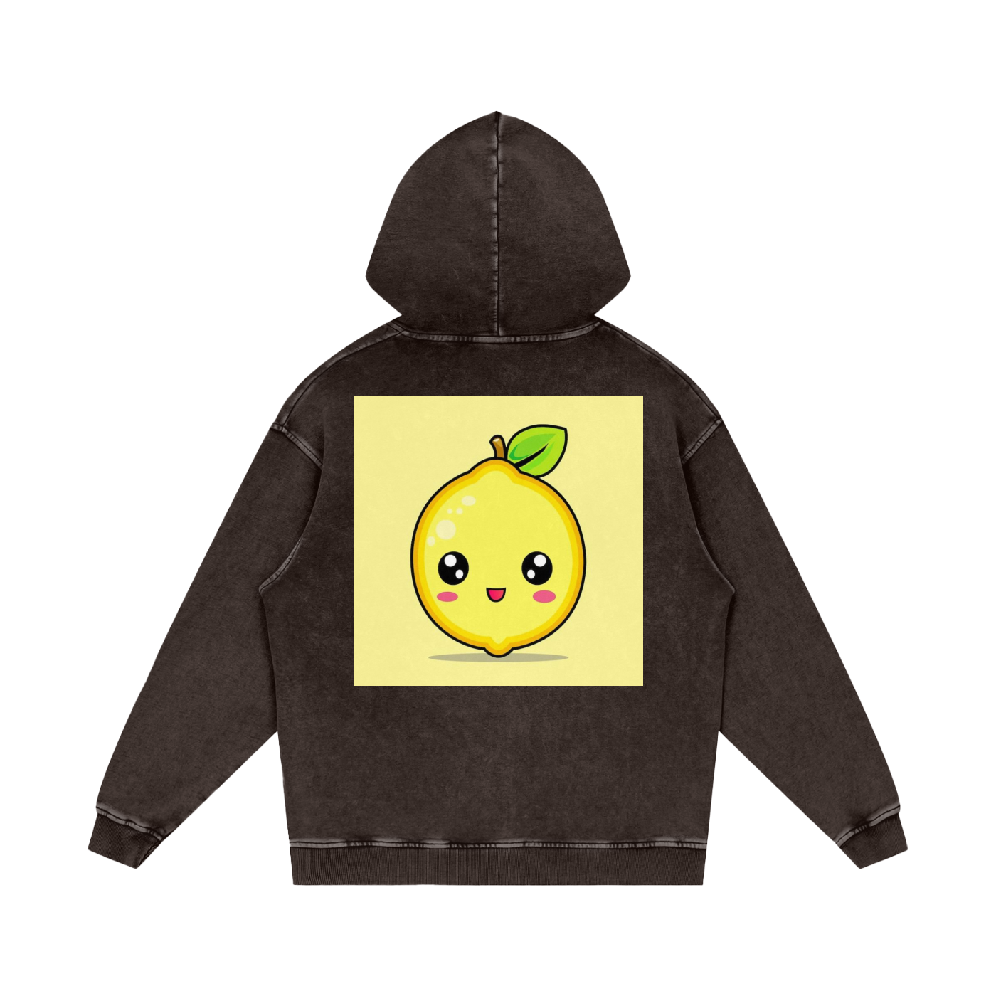 Snow Washed Loose Cotton Hoodie