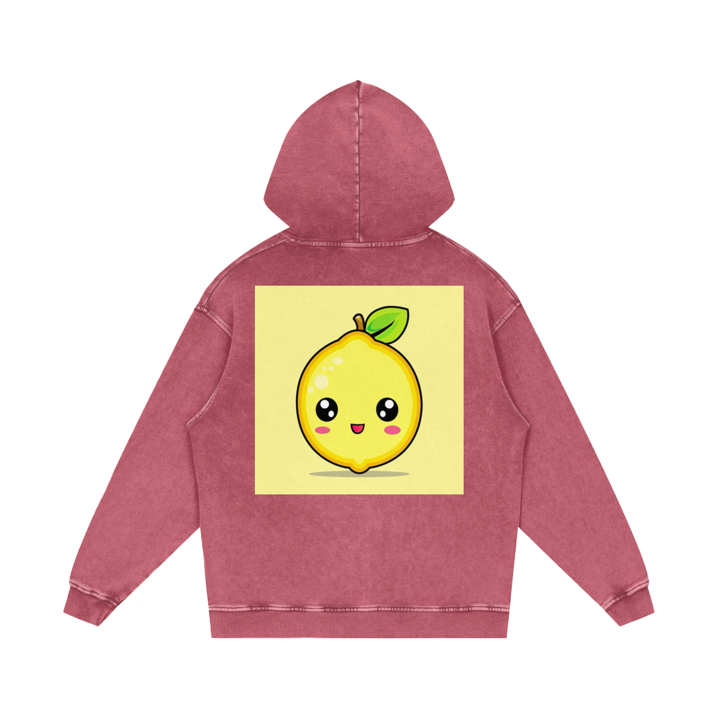 Snow Washed Loose Cotton Hoodie