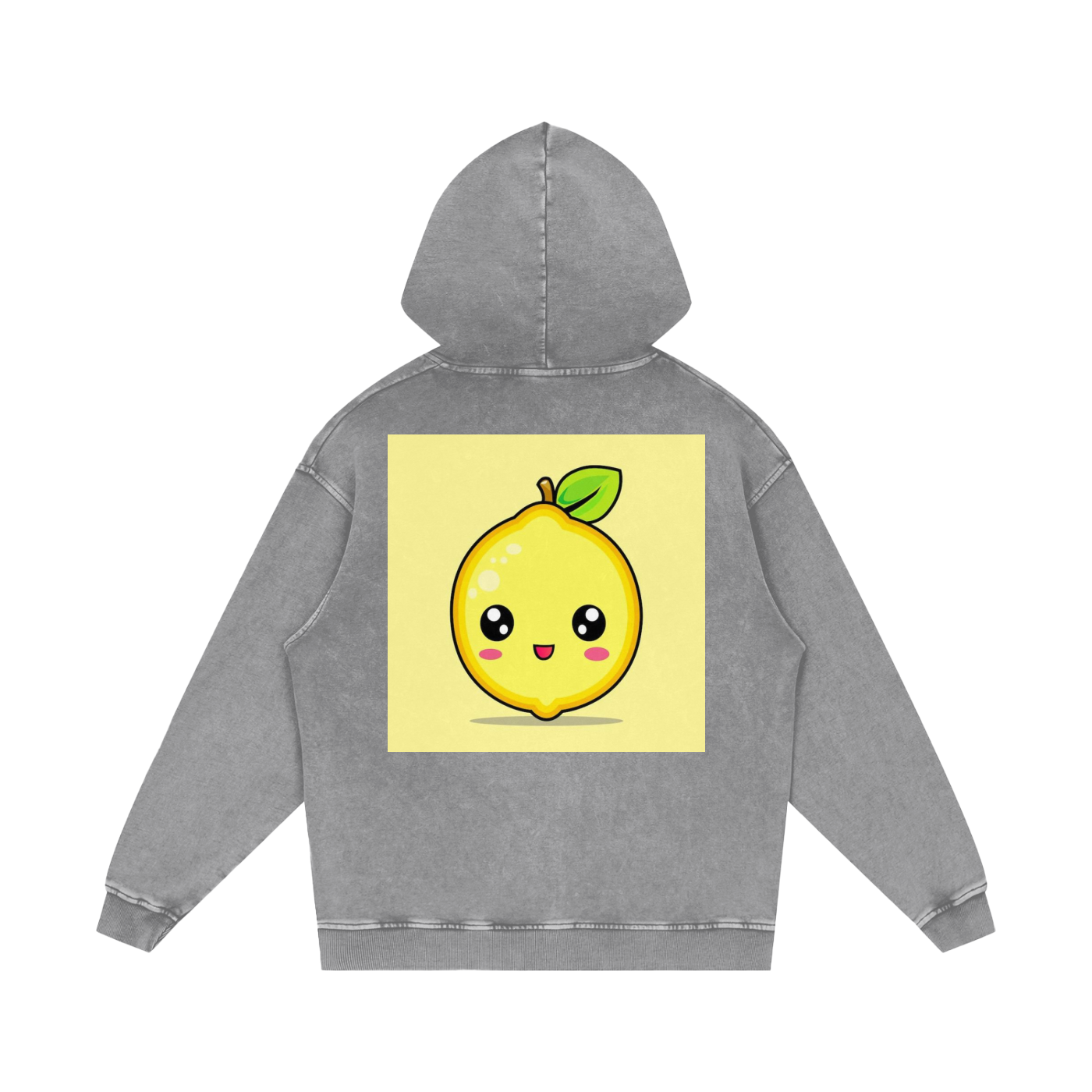 Snow Washed Loose Cotton Hoodie